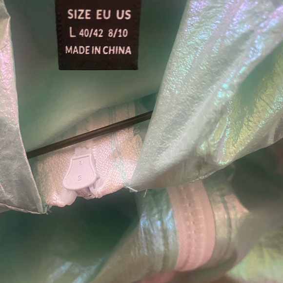 Holographic Zip Up Hooded Jacket - Picture 5 of 5